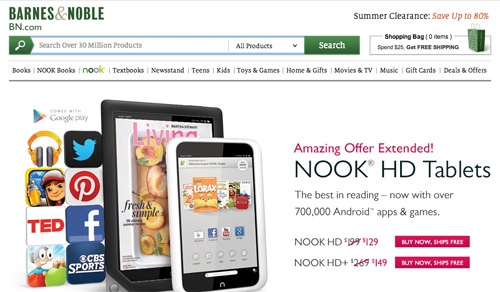 Barnes & Noble Website Barnes & Noble Website