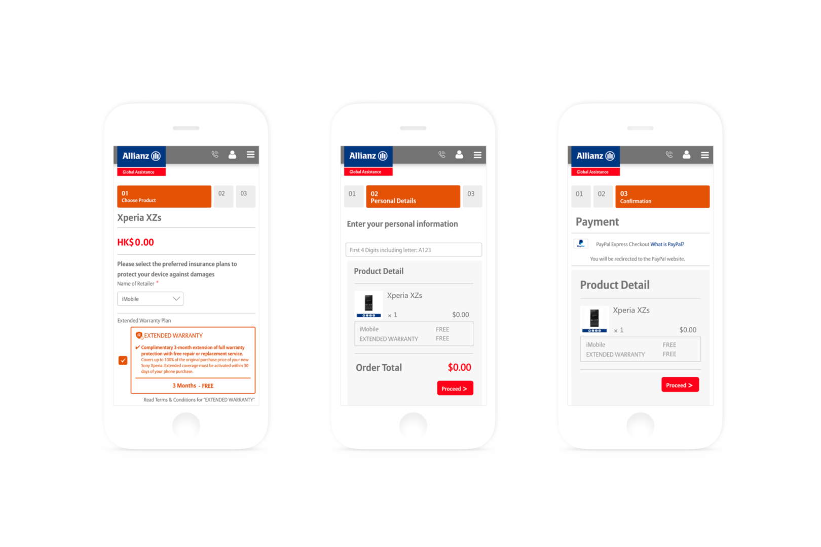 eCommerce Store Development-Mobile Responsive Design-ALLIANZ SONY