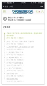 Delivery Status tracking in Magento China localization