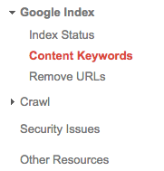 content keywords