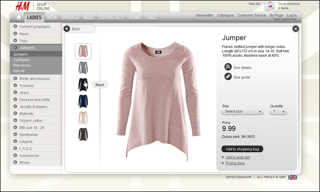 Lack of product details
