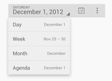 expanding menu android