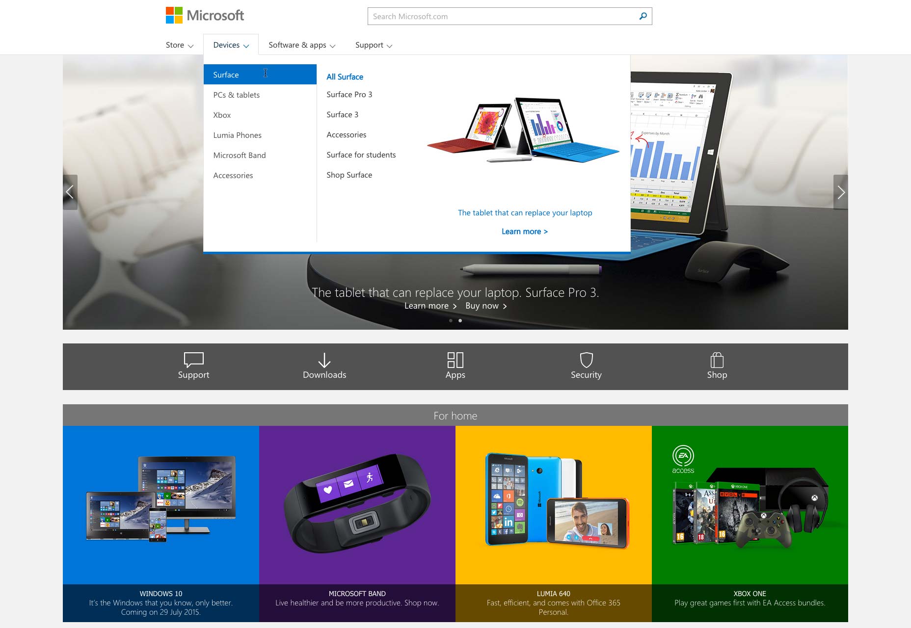 microsoft navigation