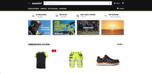 Swedol's website built with Adobe Commerce (Magento)