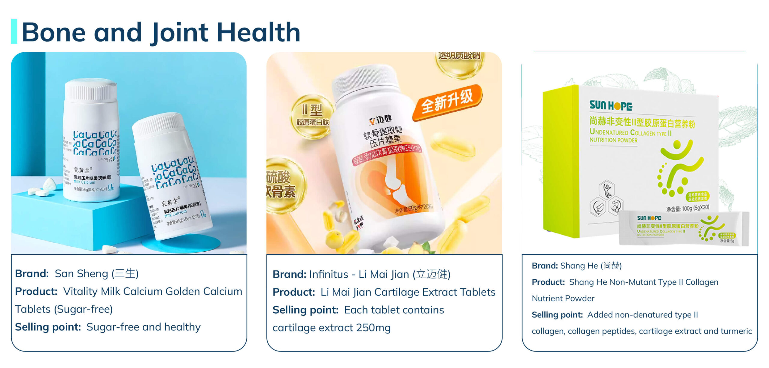 china direct selling Bone and Joint Health 