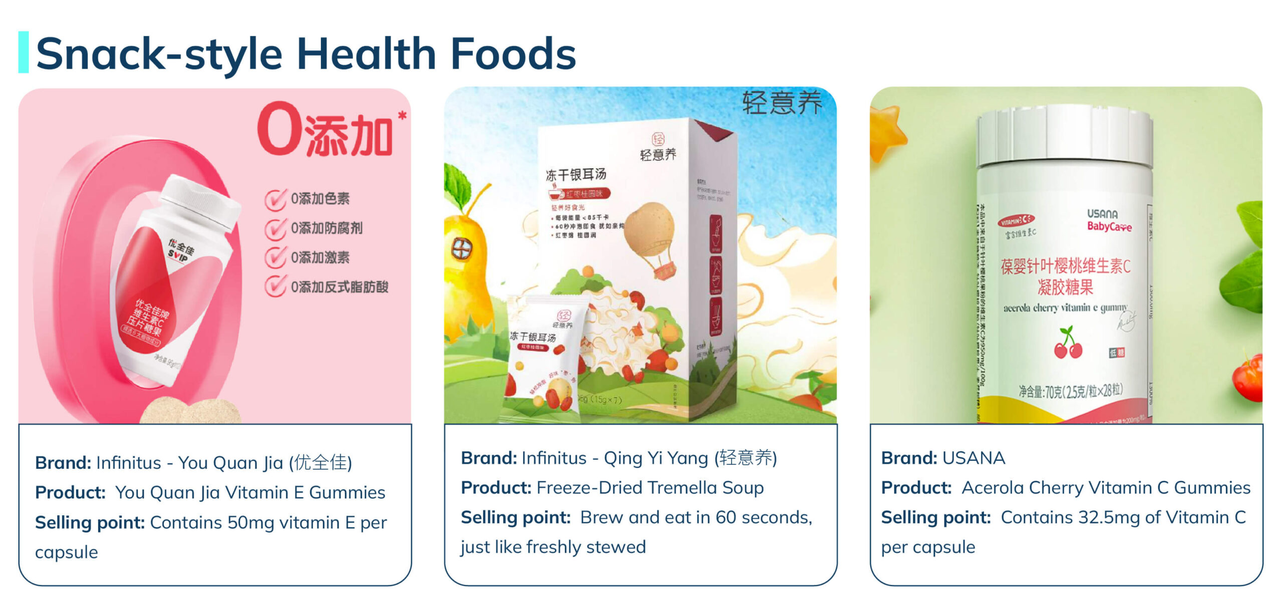 china direct selling Snack-style Health Foods