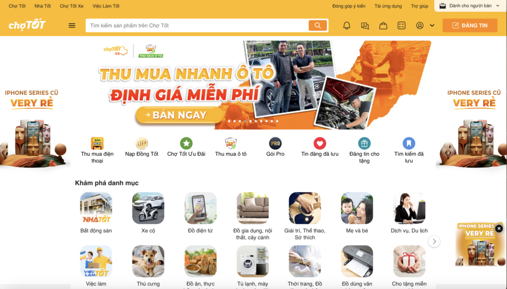 Chotot, the 9th largest eCommerce Platform in South East Asia