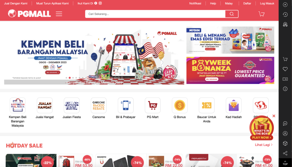 PG Mall, the 8th largest eCommerce Platform in South East Asia