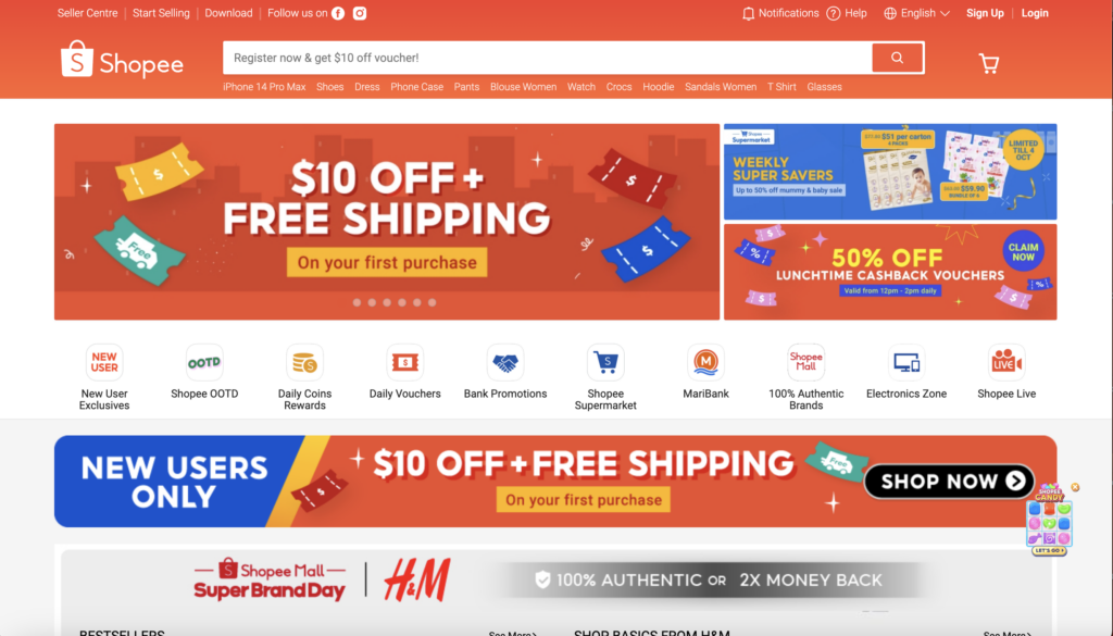 Shopee, the biggest eCommerce Platform in South East Asia
