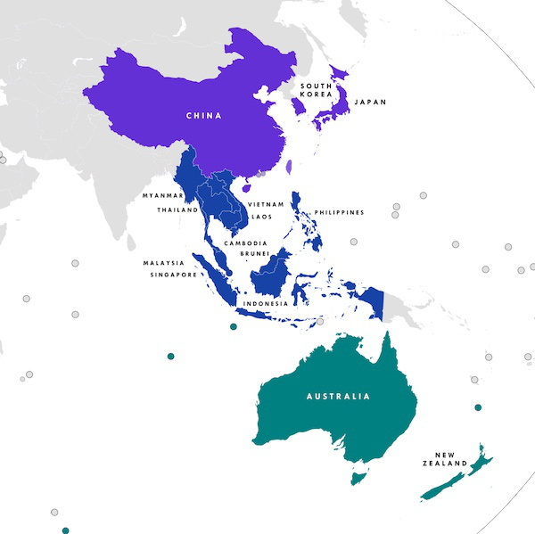 RCEP map