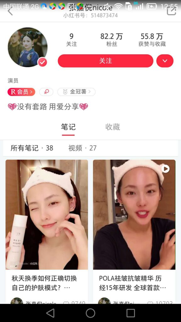 chinese app xiaohongshu strategy celebrity