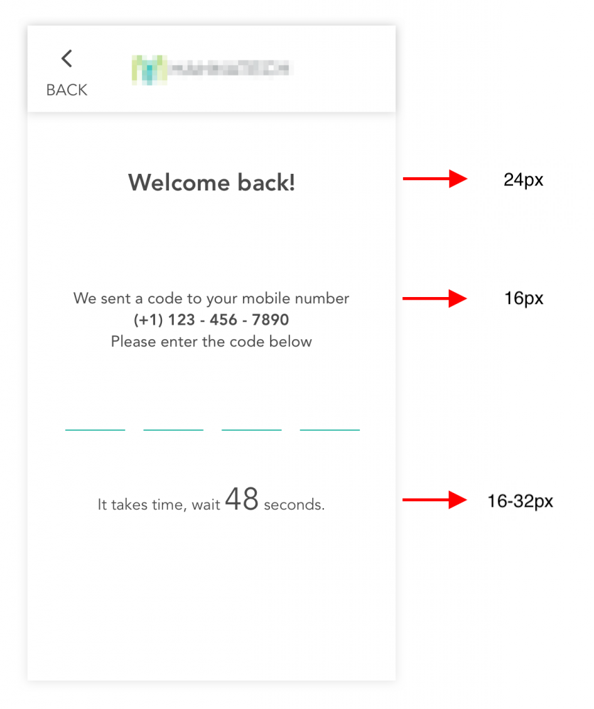 senior app design fonts